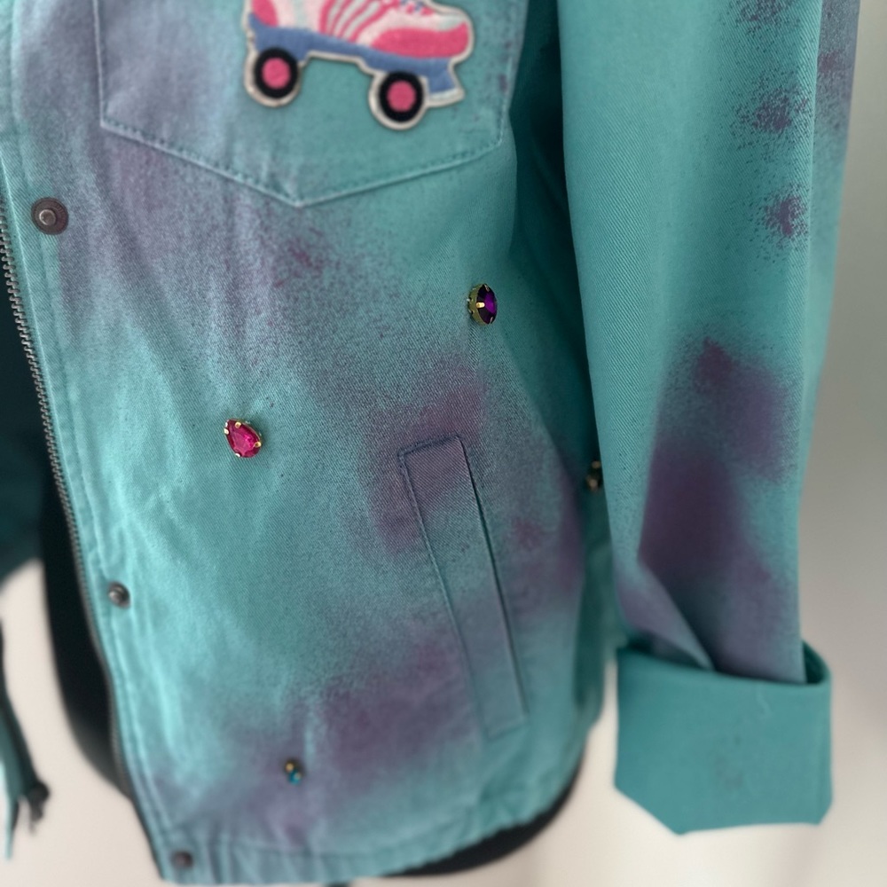 Handmade painted jacket. - Picture 3 of 17